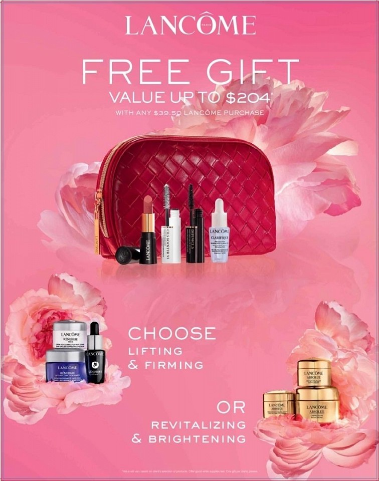 Reserve your free Lancome gift at Macys